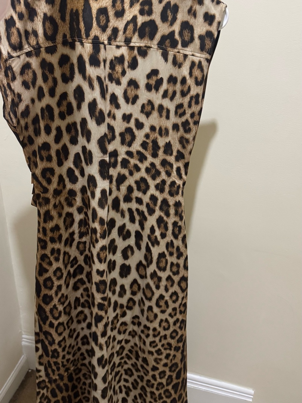 Mango Leopard Print Sleeveless Shirt Dress in Brown and Black - Picture 4 of 4